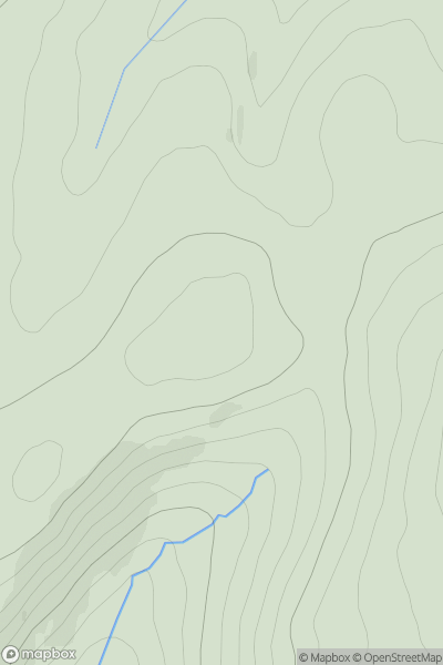 Thumbnail image for Beinn Odhar [Glen Albyn and the Monadh Liath] showing contour plot for surrounding peak